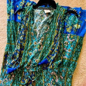 Gorgeous in turquoise sundress